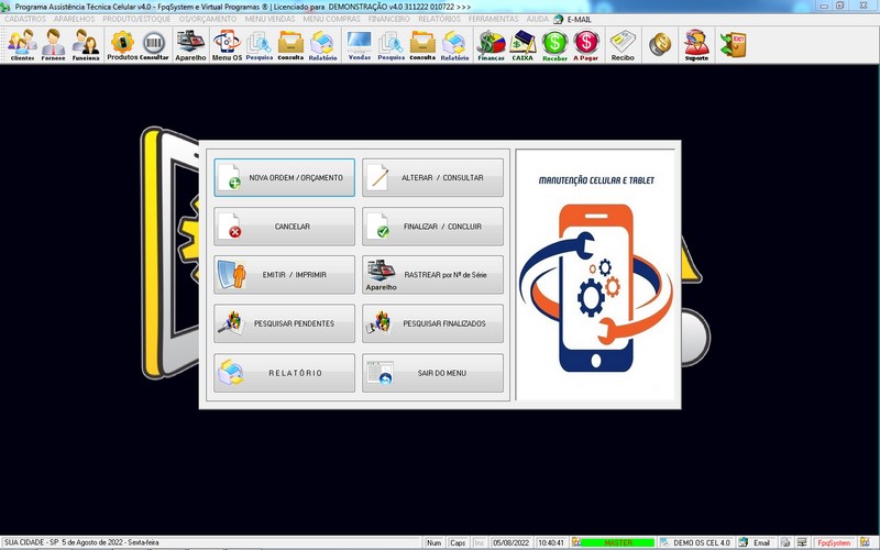 Programa OS Assistncia Tcnica para Celular 4.0 Plus