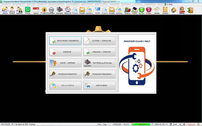 Programa OS Assistncia Tcnica para Celular 7.0 Plus