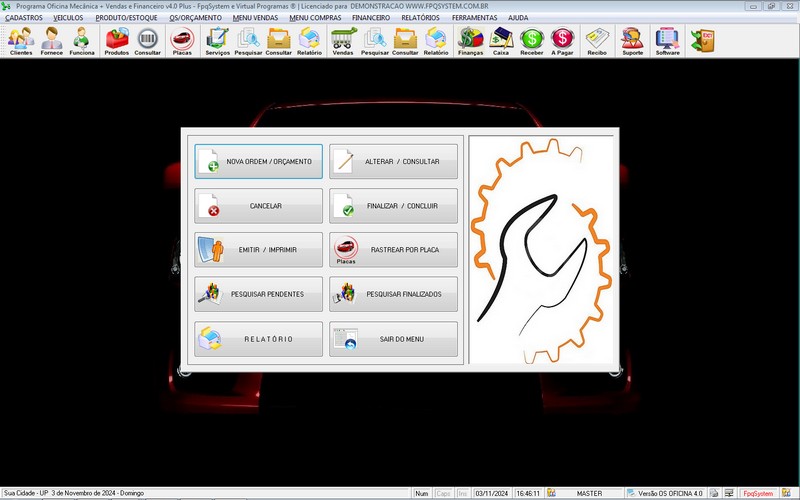 Programa OS Oficina Mecanica com Ordem de Servio e Financeiro v4.0