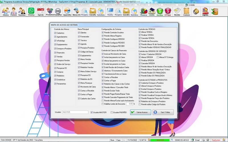 Programa OS Assistncia Tcnica para Refrigerao 6.0 Plus
