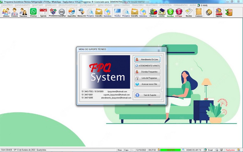 Programa OS Assistncia Tcnica para Refrigerao 7.0 Plus